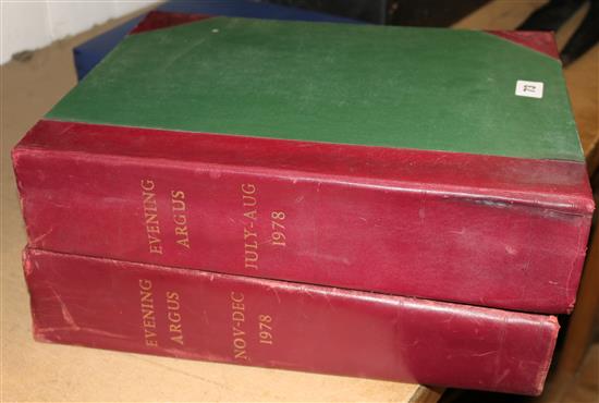 2 bound vols. - Evening Argus